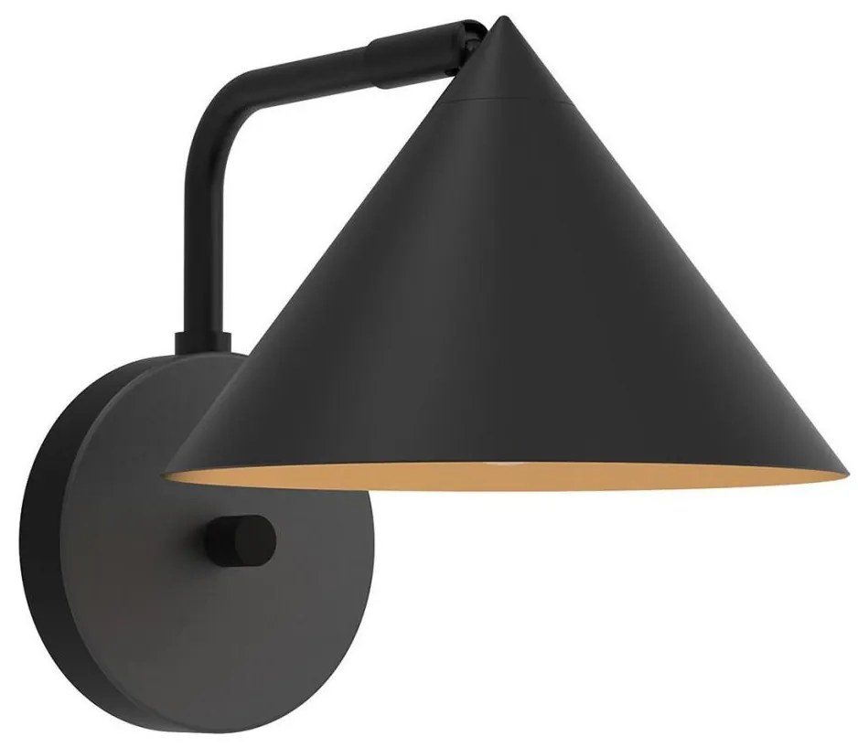 Alora Mood ALM-REMYCK-1WB-BK - Стенно осветително тяло REMYCK 1xE27/60W/230V, черно