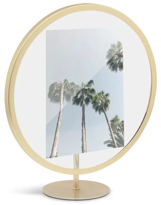 Свободностояща рамка в златист цвят за снимка с размери 12 x 18 cm Infinity - Umbra