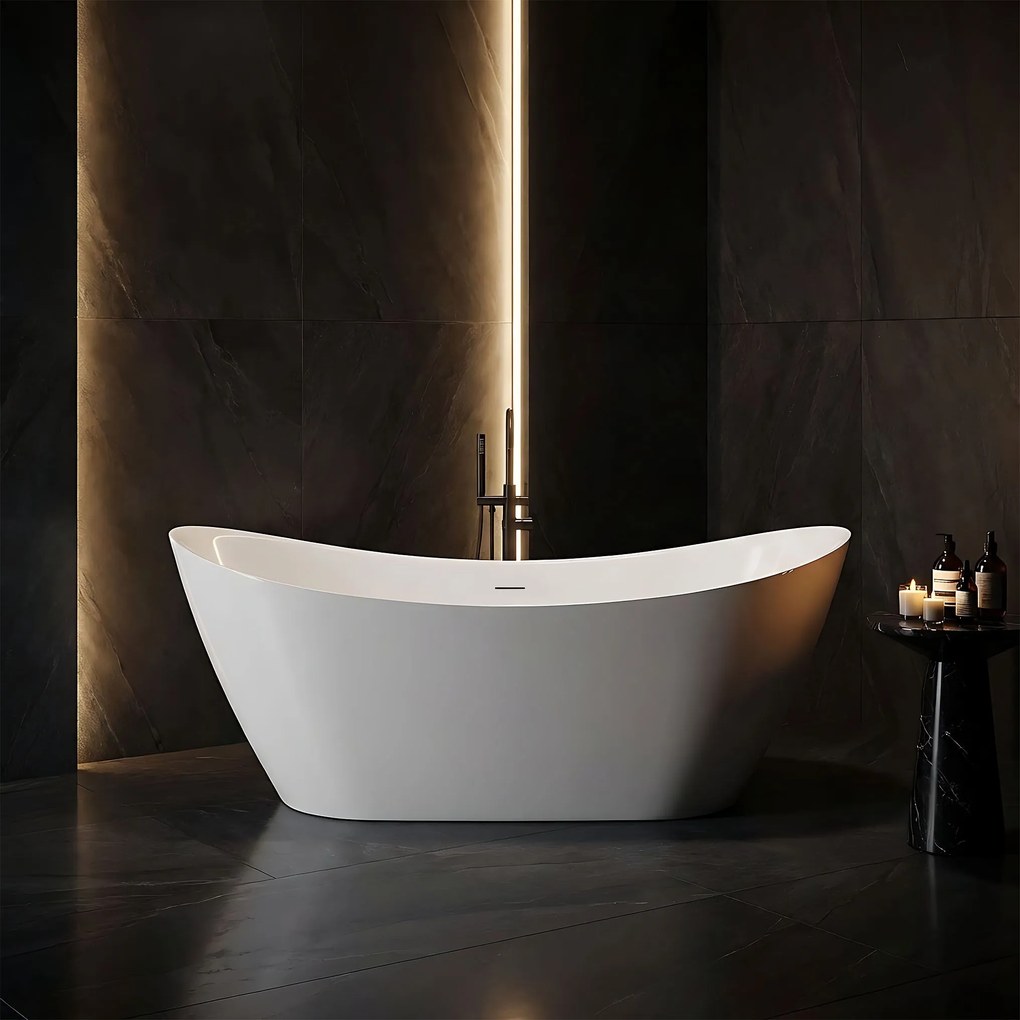 Свободностояща акрилна Вана Rea Ferrano Slim 180