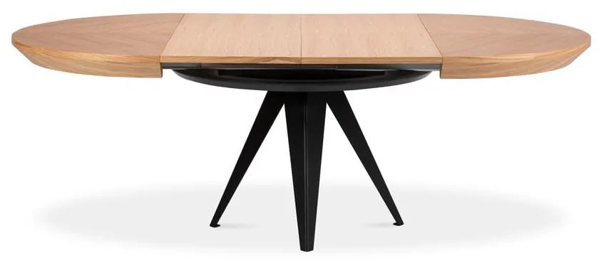 Сгъваема маса с черни метални крака , ø 120 cm Magnus - Windsor &amp; Co Sofas