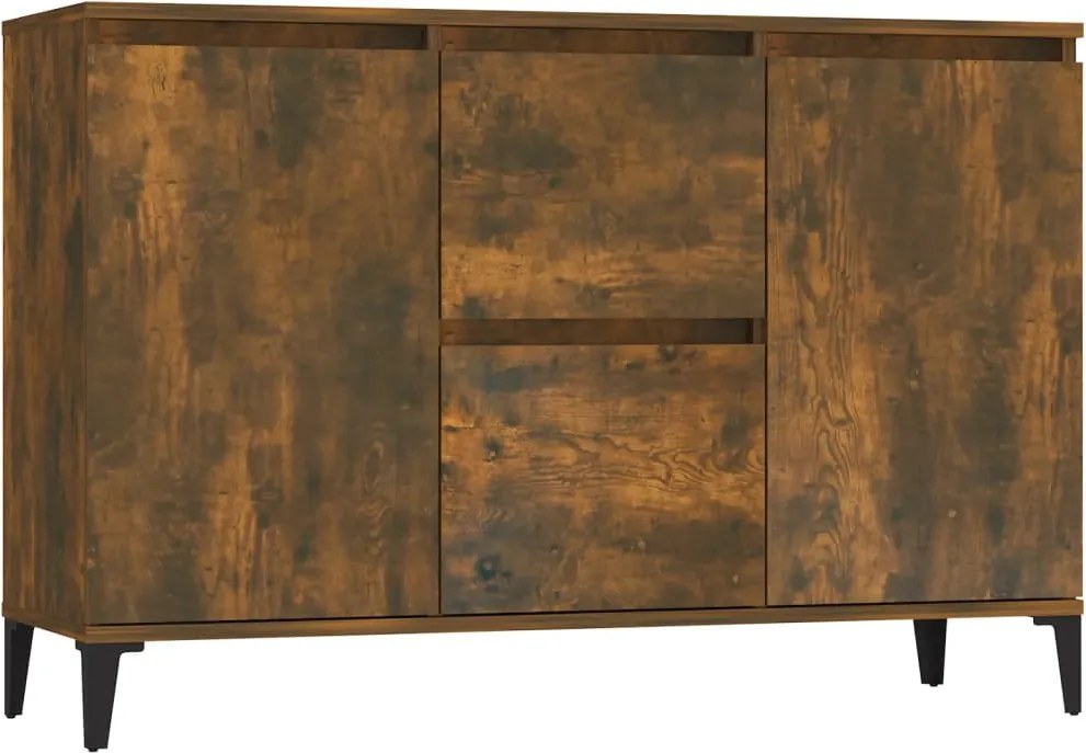 815165 vidaXL Сайдборд, опушен дъб, 102x35x70 см, инженерно дърво