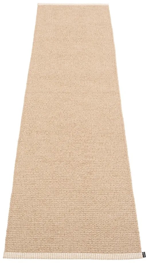 Бежова пътека за открито и закрито 70x300 cm Mono Light Nougat – Pappelina