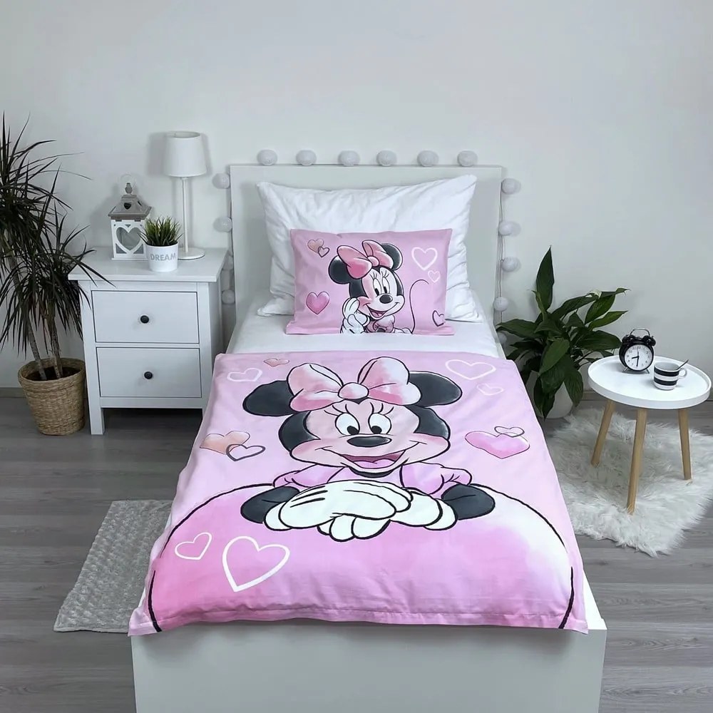 Памучно спално бельо за детско легло 100x135 cm Minnie - Jerry Fabrics