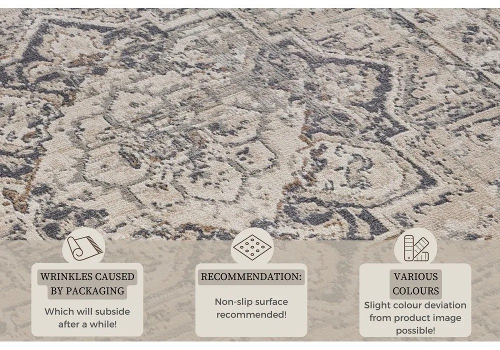 Сиво-бежов килим 120x170 cm Terrain Designer Sand – Hanse Home