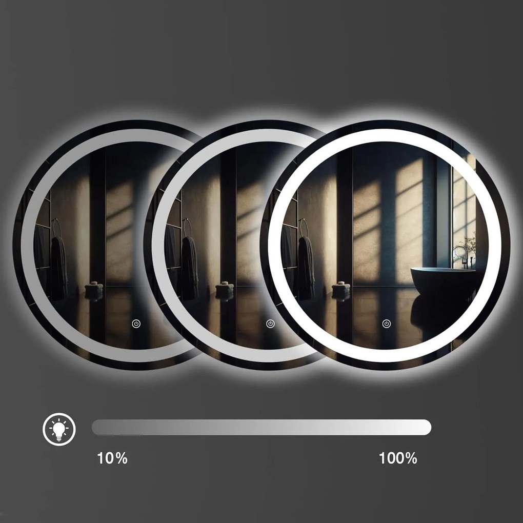 Огледало LED 50cm BAS P11239