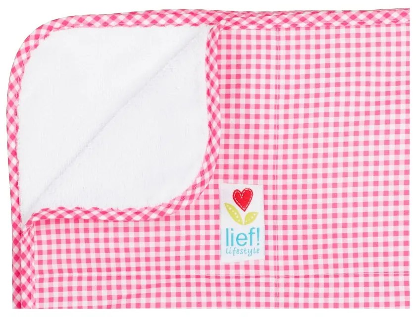 Розово и бяло покривало за детско легло , 100 x 150 cm - Tiseco Home Studio