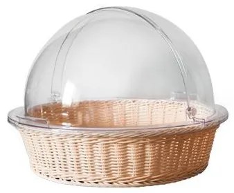 Комплект PVC кръгъл панер с пластмасов ролтоп капак ф40x10см GCC-(673007-RO) - Horecano