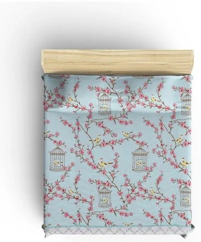 Капитониран комплект шалте и калъфки за възглавници в цвят мента 240x220 cm Birdcage – Mijolnir