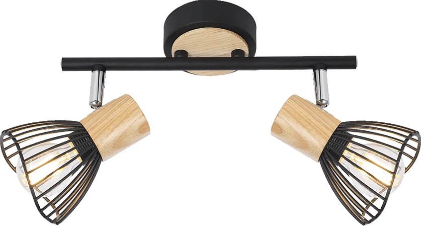 Спот PONY, черен, 2хE14