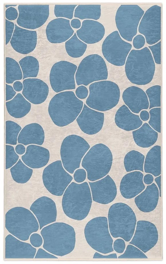 Син килим подходящ за пране 80x150 cm Blue Meadow – Mila Home