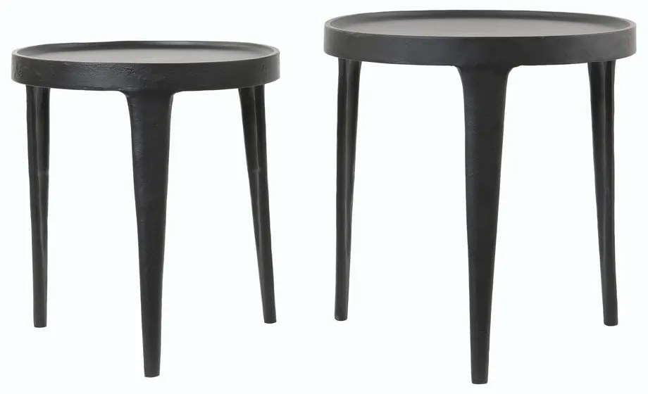 Кръгли странични масички в комплект от 2 бр. ø 43 cm Tobias – Light &amp; Living