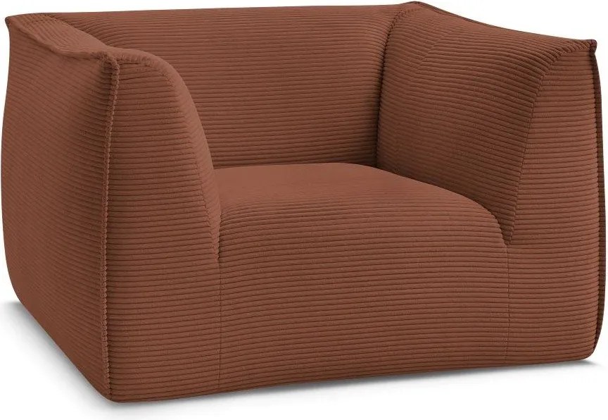 Оранжево кресло от рипсено кадифе Giorgia – Bobochic Paris