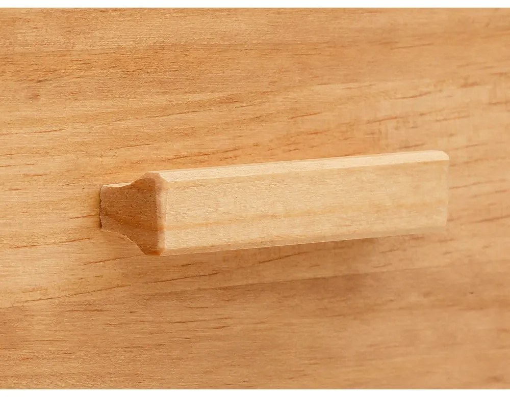 Скрин от борова дървесина с ратанови вратички , ширина 90 см Jolene - Støraa