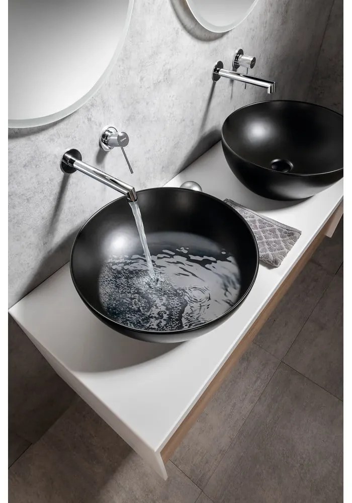 Вградена батерия за мивка в лъскаво-сребрист цвят (1 изход) Solaris – Sapho