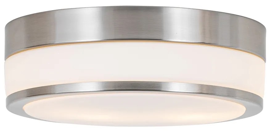 Модерна външна таванна лампа стомана 28 см IP44 - Flavi