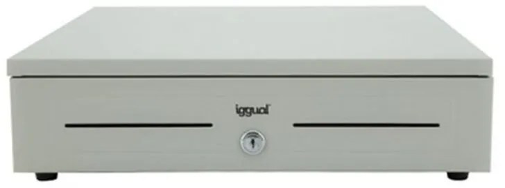 Чекмедже за каса iggual IRON-1W IGG315316 41 cm Бял