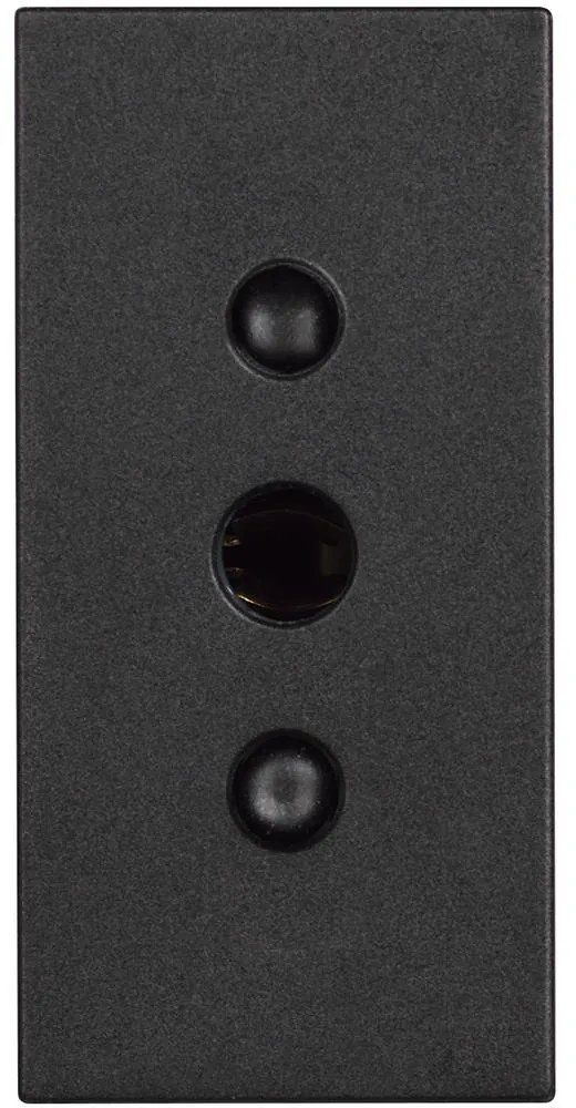 BTICINO RG4113 Гнездо 2P + E 10A 250 Va.c. - тип контакти на земната повърхност, 1M, черен  Classia - RG4113