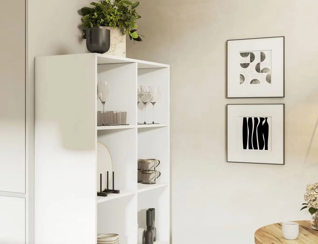 Книжна етажерка Oregon-Бяло