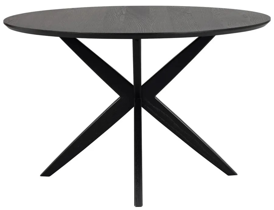 Кръгла маса за хранене с дъбов плот 120x120 cm Calverton - Rowico