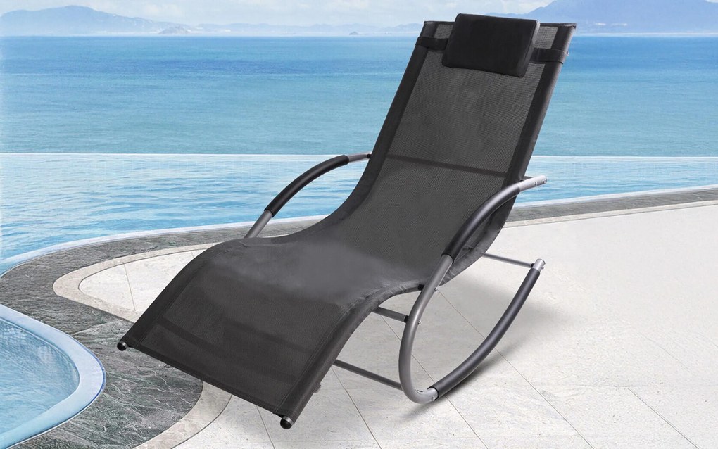 Градински стол - люлеещ Блума