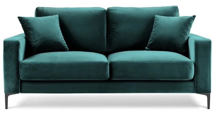 Тюркоазено син кадифен диван , 158 см Harmony - Kooko Home