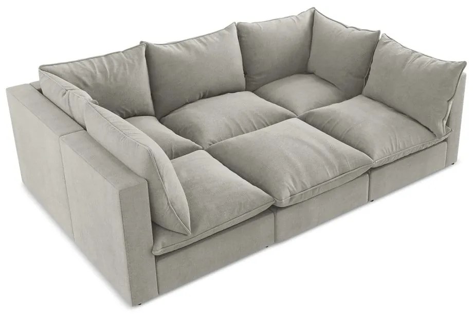 Светлосив диван 255 cm Manao – Makamii