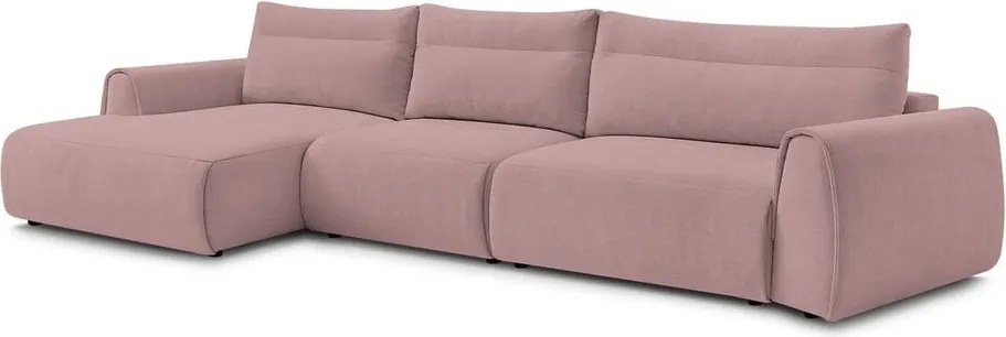 Светлорозов ъглов диван Aden – Bobochic Paris