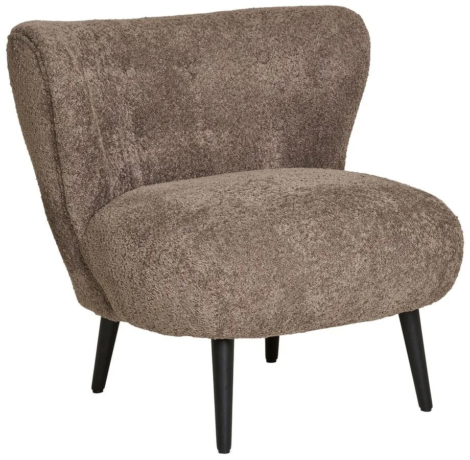 Кафяво кресло от букле Covelo – House Nordic