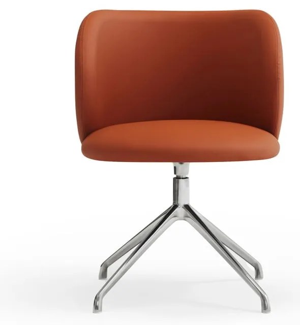 Оранжев тапициран трапезен стол Mogi – Teulat