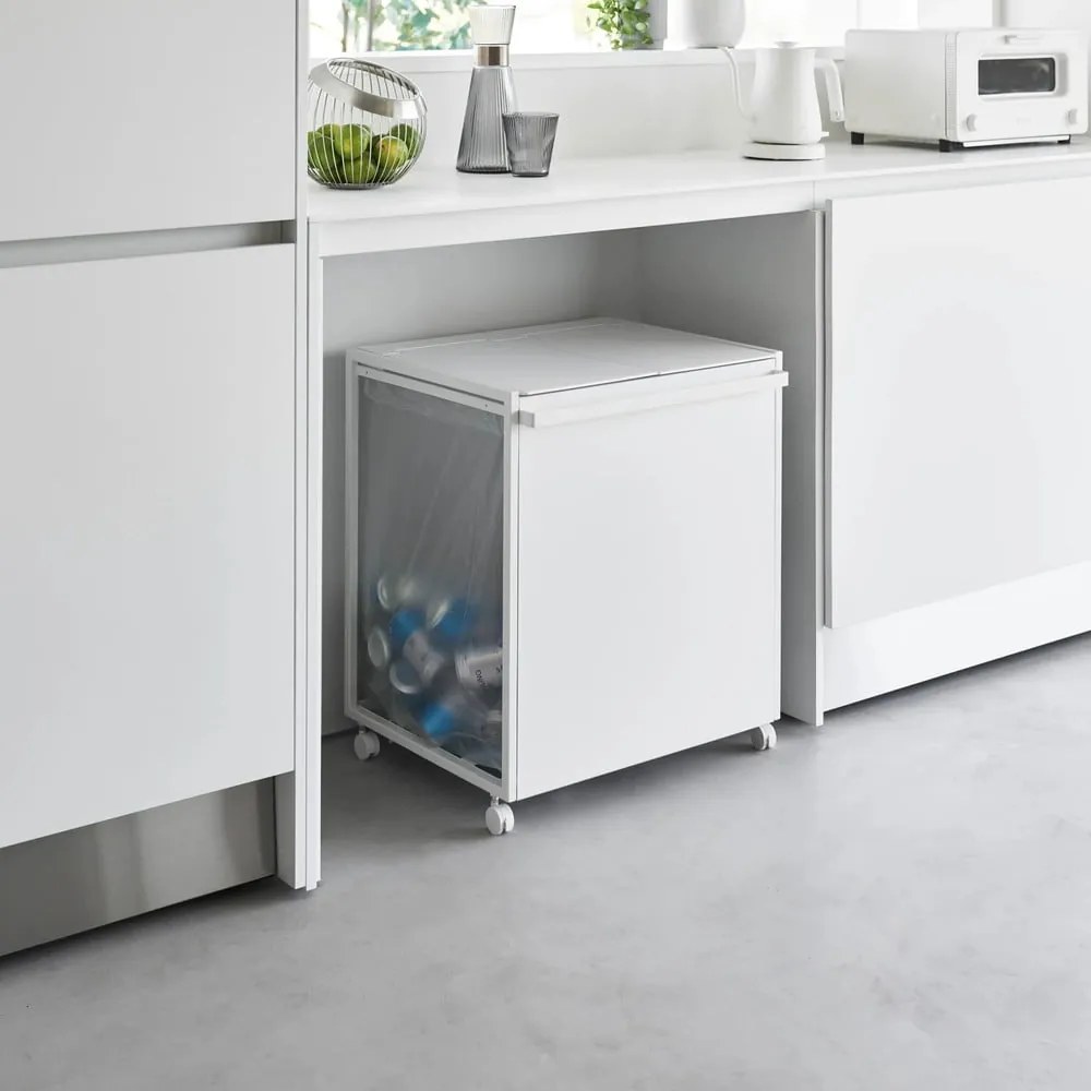 Бяло метално кошче за рециклиране Tower – YAMAZAKI