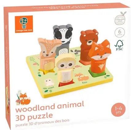 3D Пъзел с животни - Woodland Animals