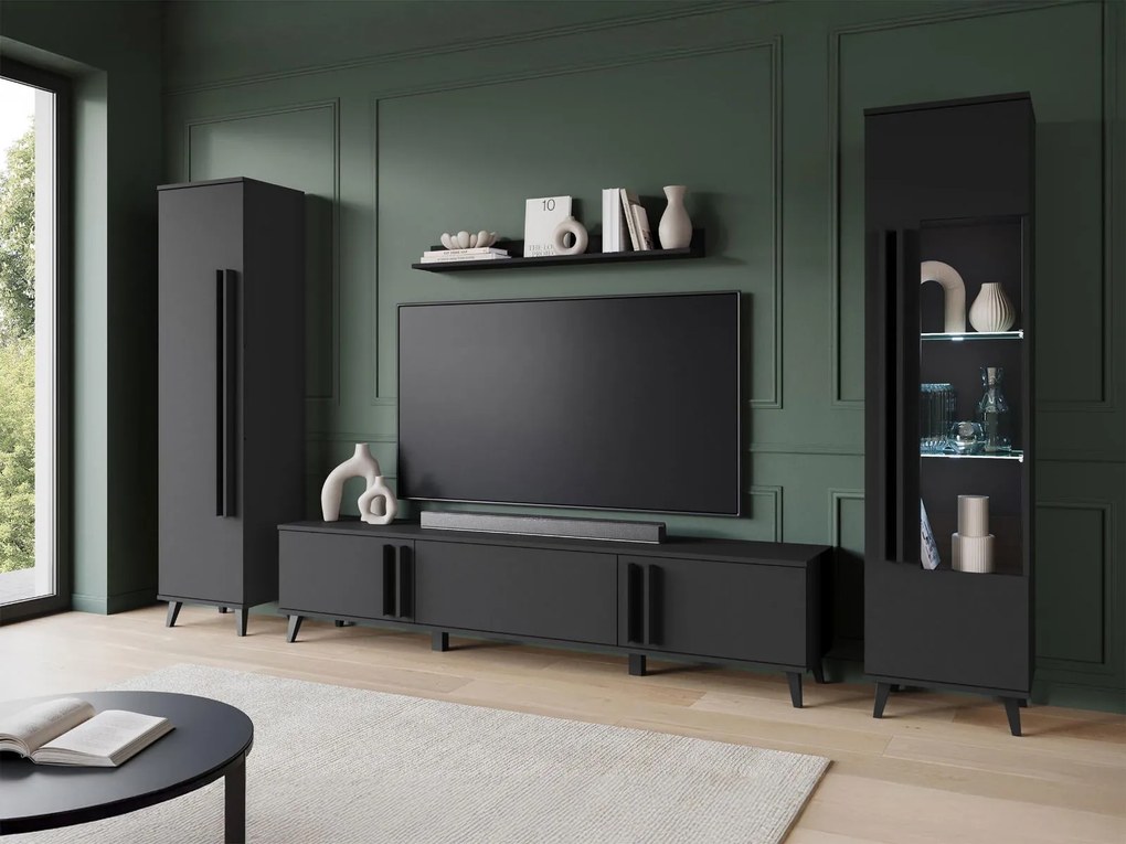 Секция за хол Helsinki II-Черен