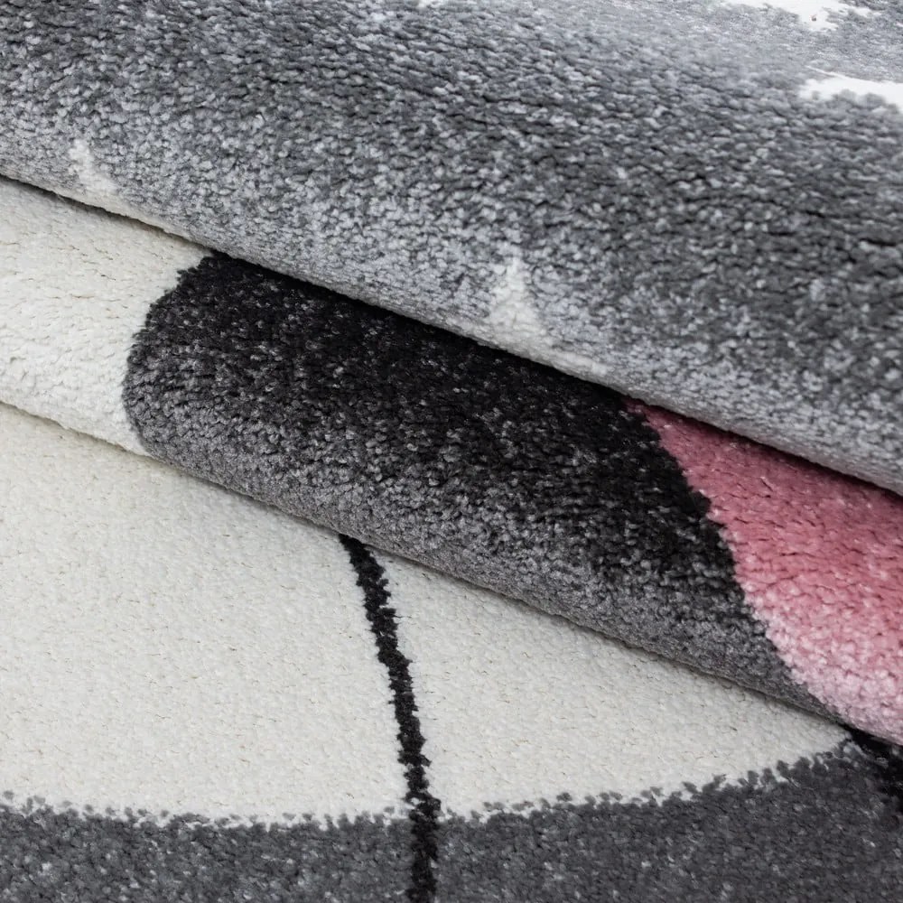 Розово-сив детски килим ø 120 cm Kids – Ayyildiz Carpets