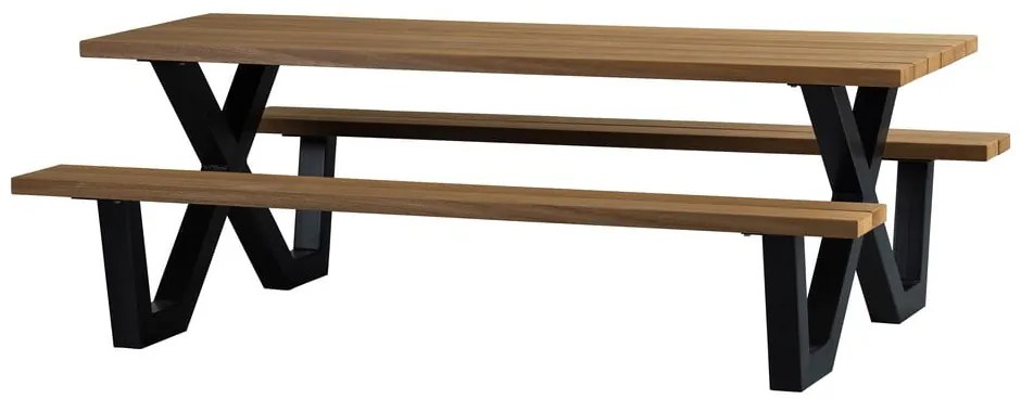 Градинска маса за хранене с пейки, 206 x 145 cm Tablo - WOOOD