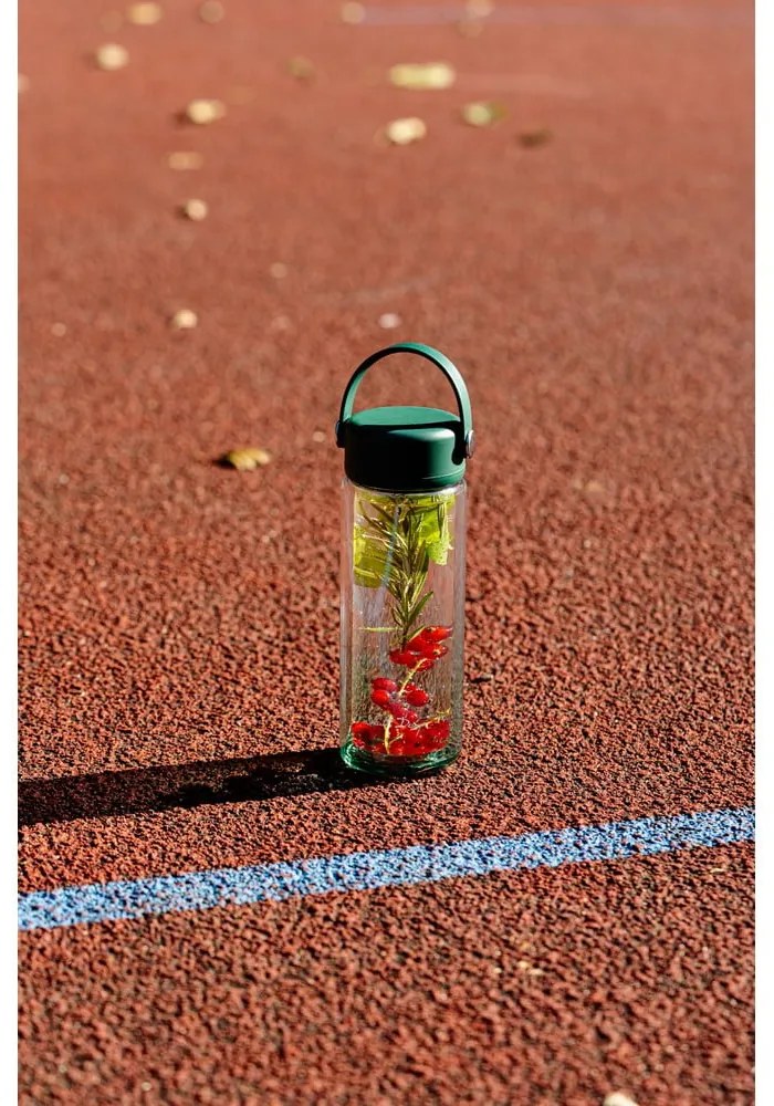 Зелена стъклена бутилка 350 ml Fuori – Vialli Design