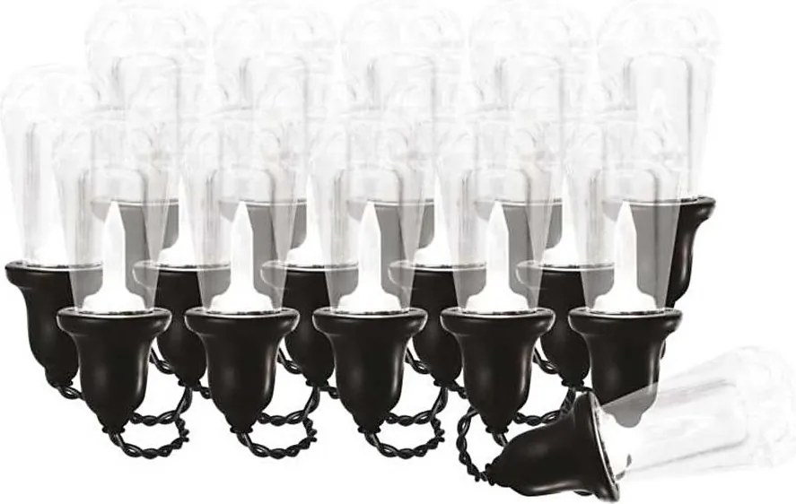 LED външен декоративен гирлянд 16xLED 8,6m IP44 студено бяло