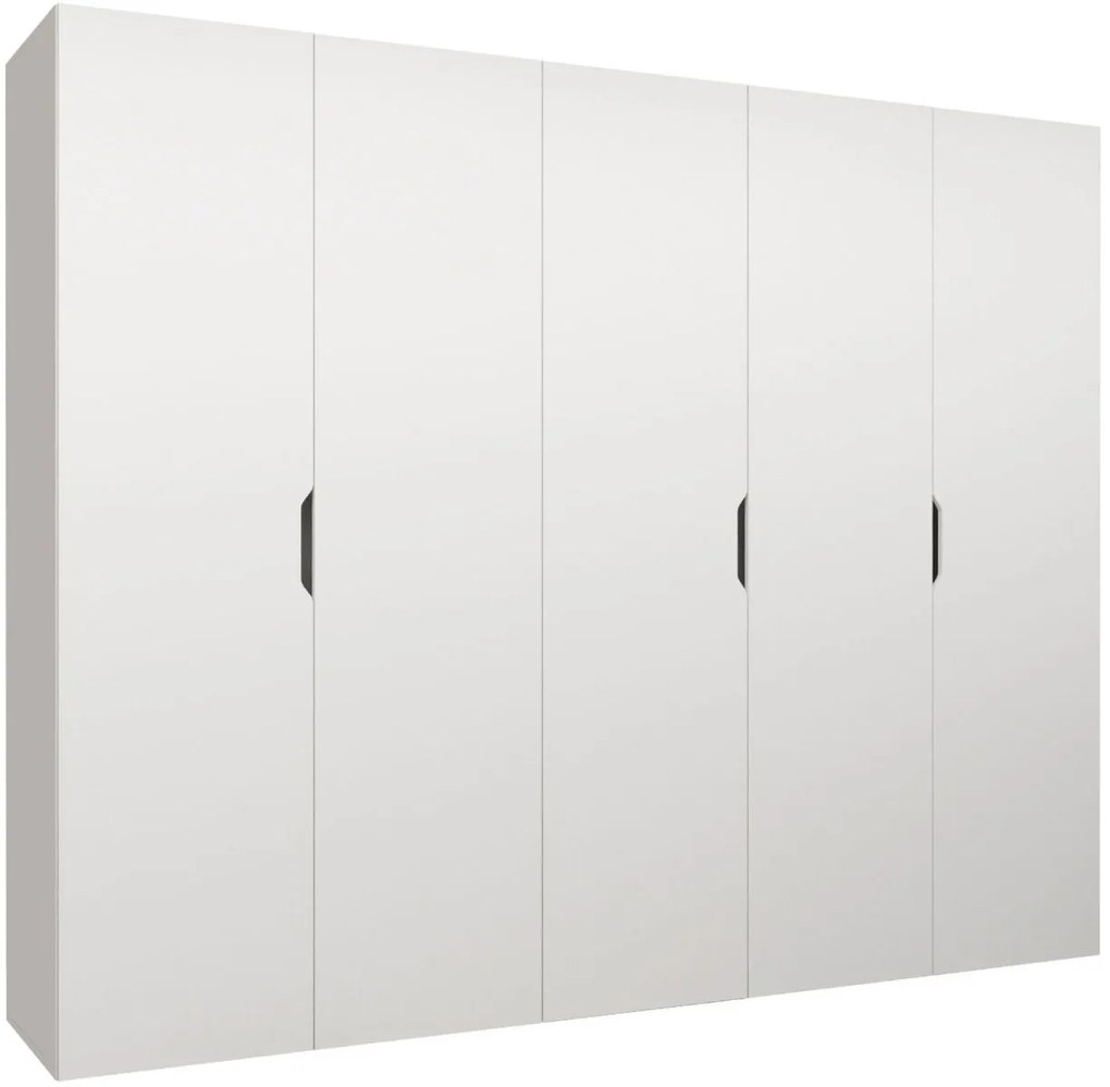 Гардероб Малага пети крилен-Бял