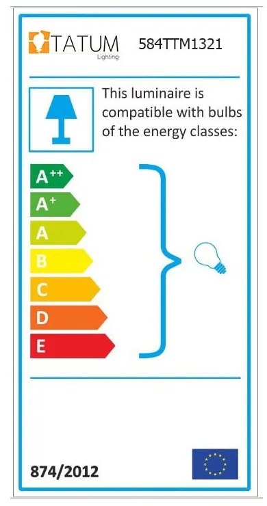 Висящо осветително тяло в златисто ø 22 cm Tempo – Opviq lights