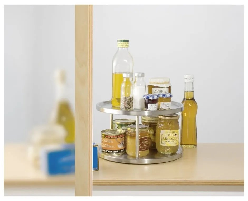 Органайзер от неръждаема стомана Wenko Turn Duo, ø 26,5 cm