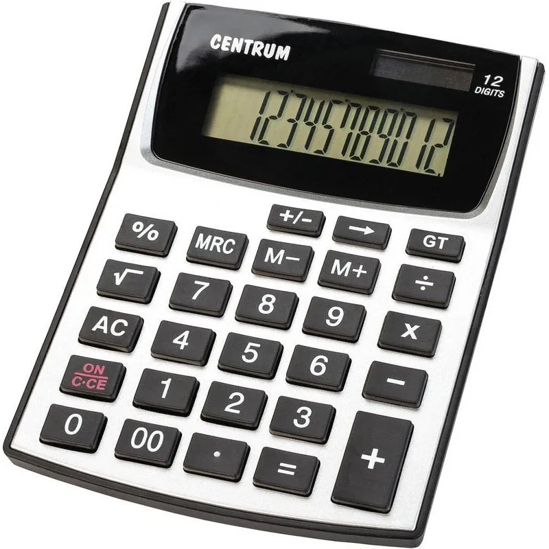 Настолен калкулатор Centrum 83401, 12-разряден, Сив