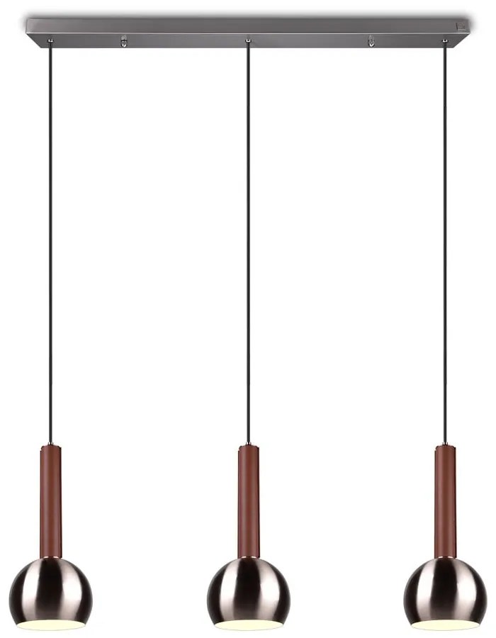 Сиво висящо осветително тяло Ciliana – CINQUE