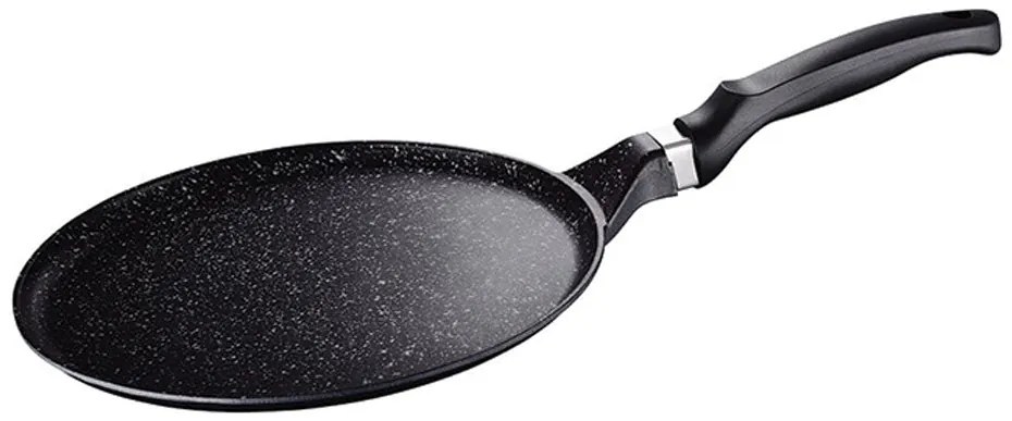Тиган за палачинки PETERHOF PH 15834-32, 32 см, Покритие Granite, Индукция, Черен