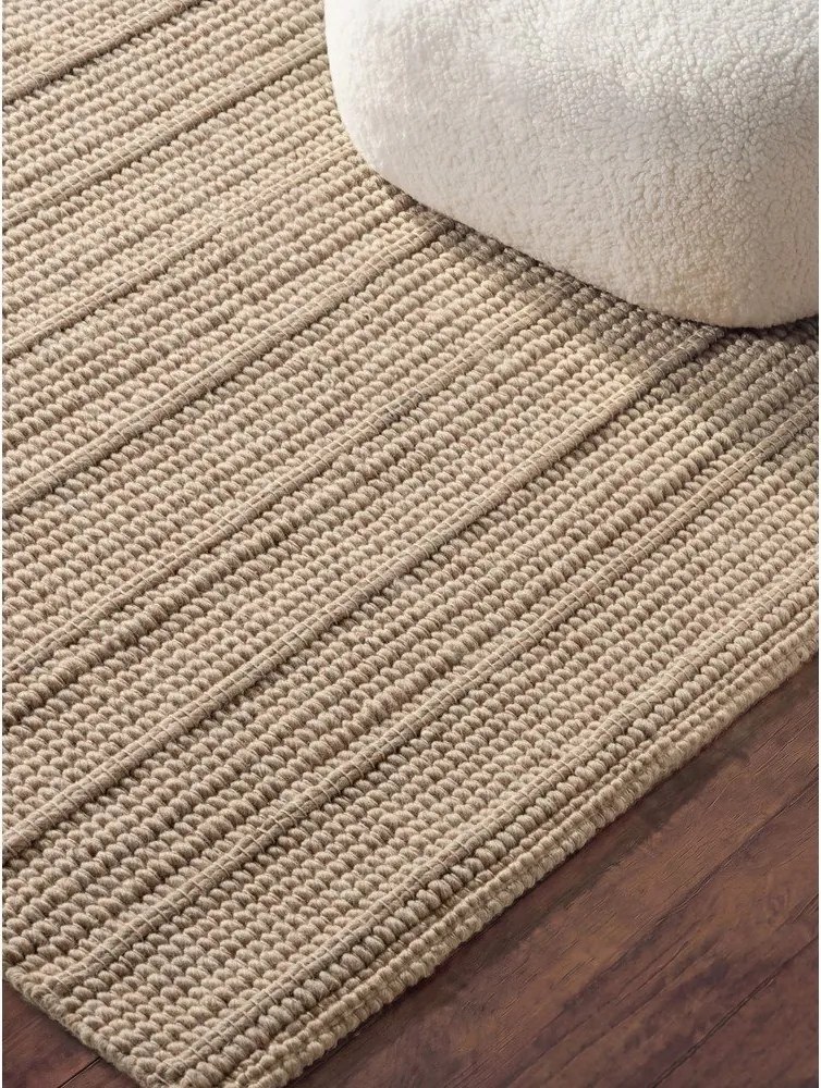 Бежов ръчно изработен вълнен килим 160x230 cm Camden Parker – Ted Baker