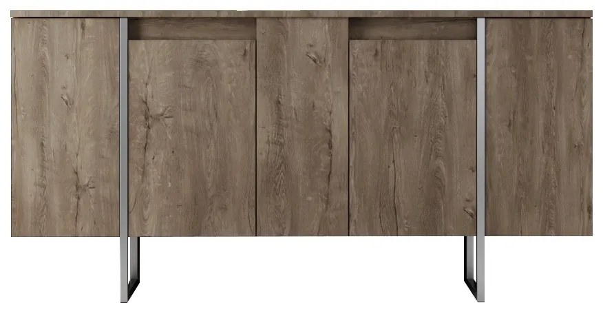 Конзола Luxe, цвят Орех Сребърен