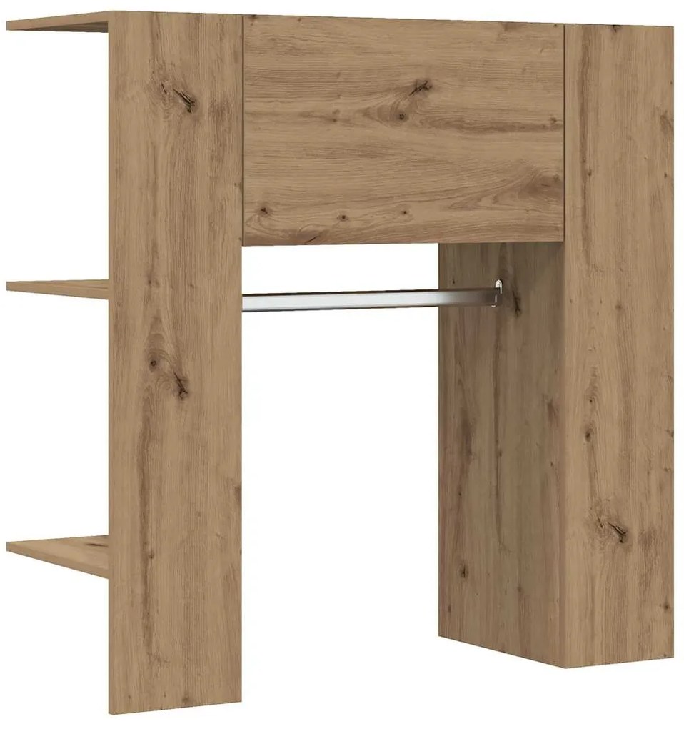 857038 vidaXL Шкаф за антре, дъб артизан, 97,5x37x99 см, инженерно дърво