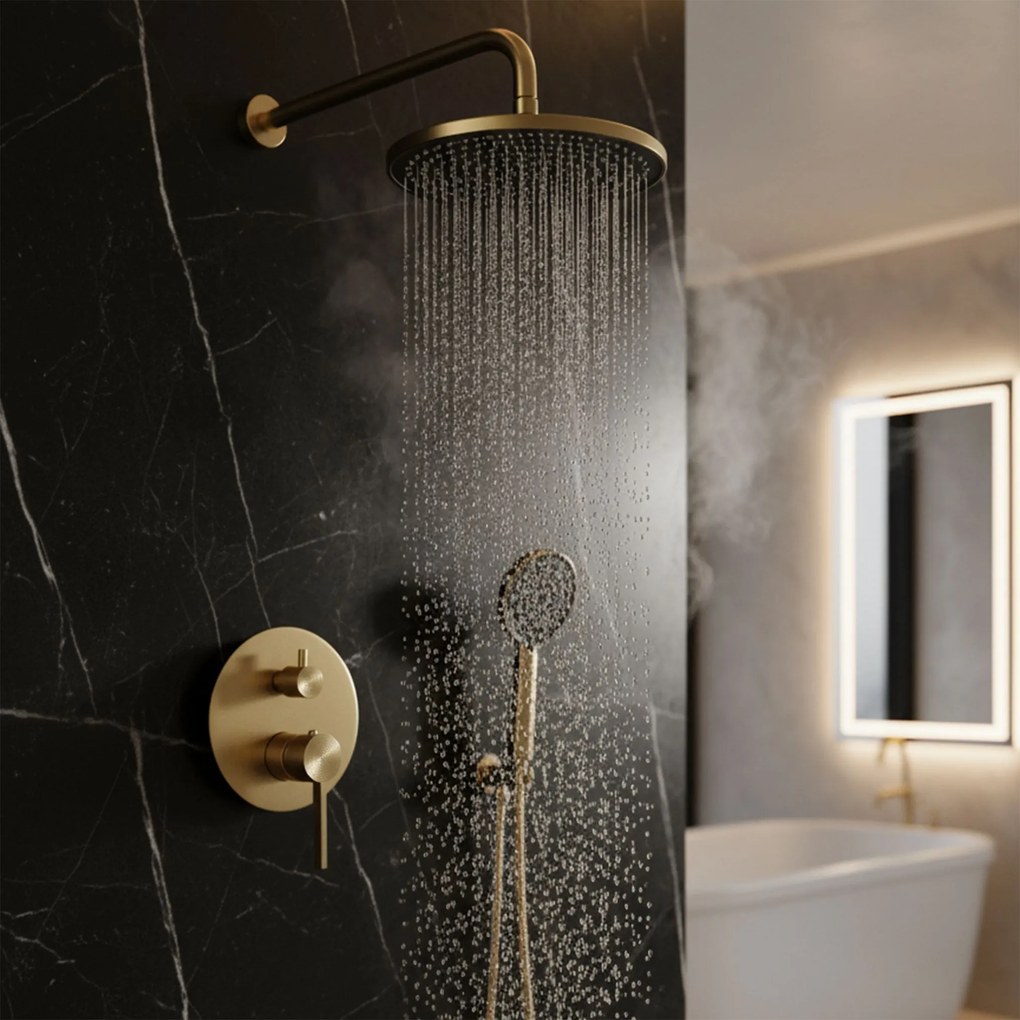 Душ система за вграждане Rea Foster Brush Gold