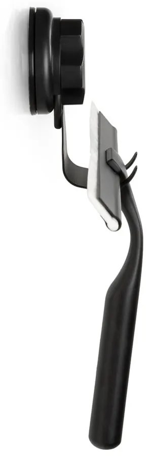 Черна чистачка с двойна кука Черна самозатягаща се чистачка за стена с държач Bestlock - Compactor