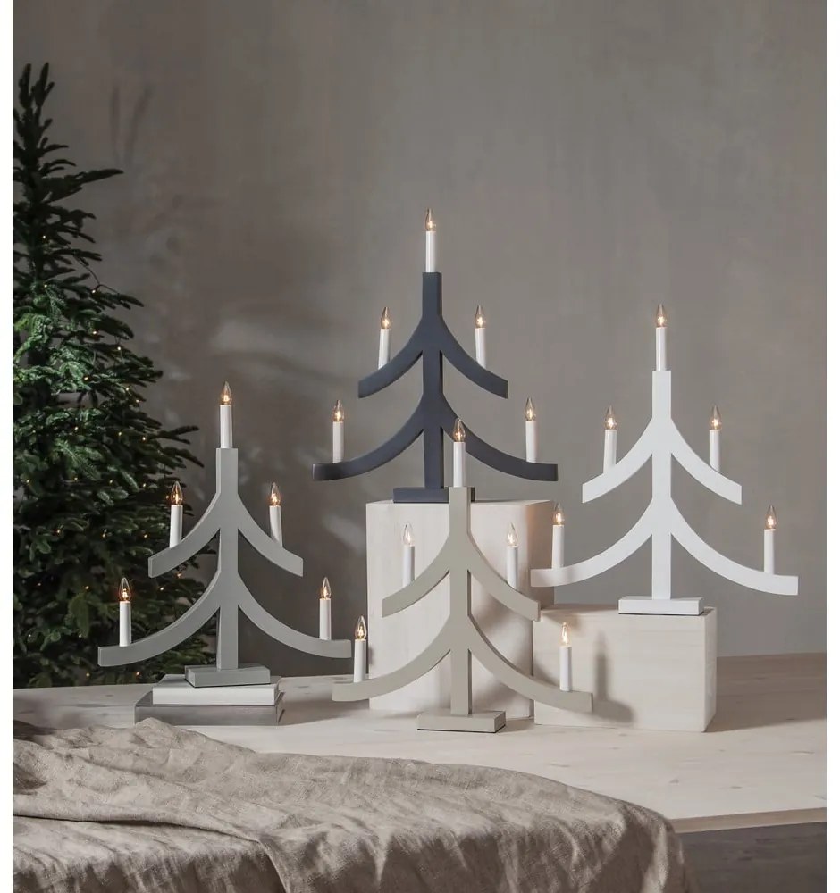 Тъмносива коледна светлинна украса Pagod – Star Trading