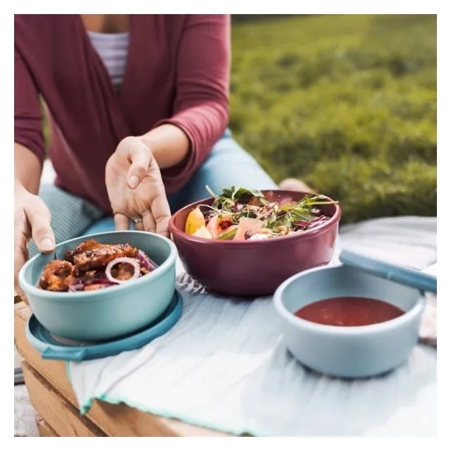 Кутии за храна 3 бр. Nordic black – Mepal