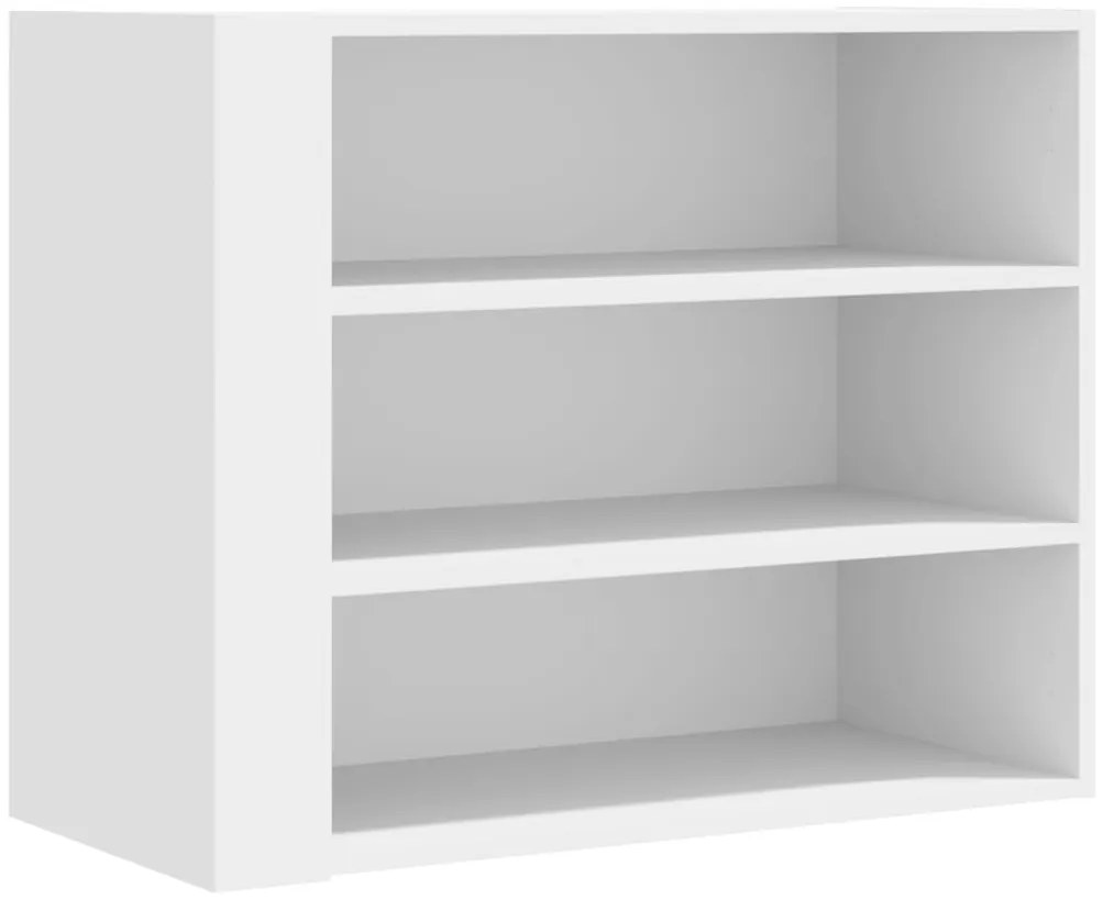 848416 vidaXL Стенен шкаф, бял, 75x35x60 см, инженерно дърво